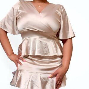 Altar'd State Cream Mini Dress Size L